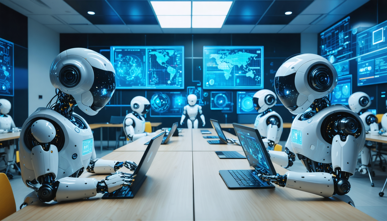 découvrez la première école dédiée aux robots, spécialisée dans la formation des humanoïdes pour prendre la relève des humains dans divers domaines.