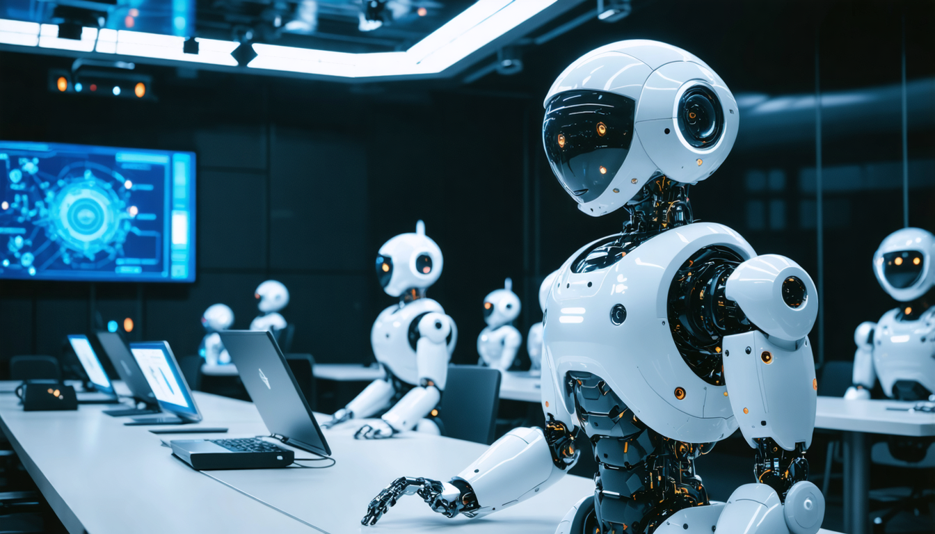 découvrez la première école spécialisée dans la formation des robots humanoïdes, conçue pour préparer la relève des humains dans divers domaines.