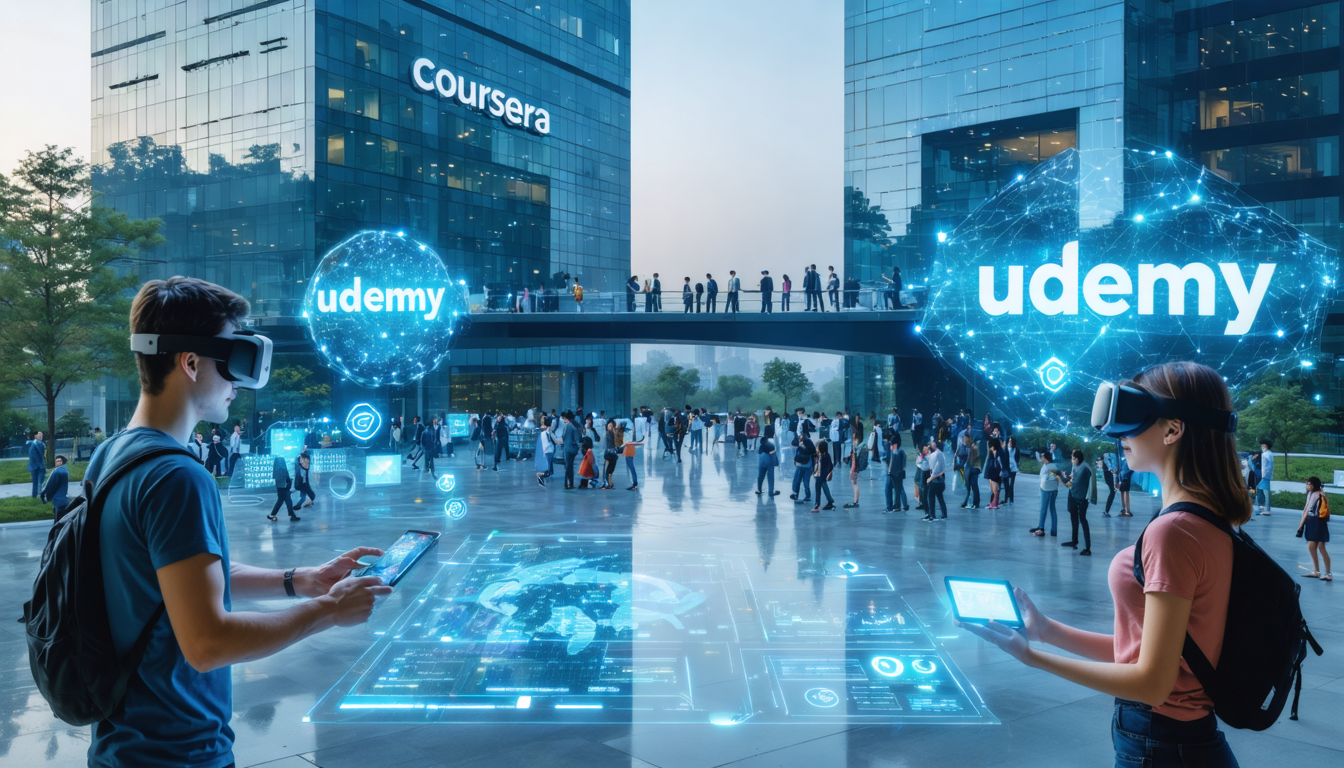 coursera confirme l'acquisition d'udemy, une étape majeure pour transformer l'éducation en intelligence artificielle grâce à une offre enrichie et innovante.