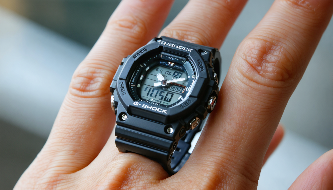 discover the g-shock nano, the clever mini watch worn on the fingertips, combining compact design and innovative functionality for a unique style.