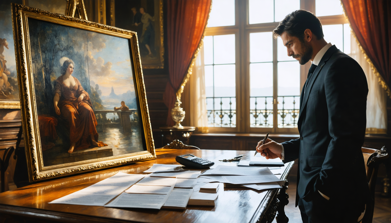 découvrez comment estimer les impôts à prévoir lors de l'héritage d'une œuvre d'art précieuse et informez-vous sur les règles fiscales applicables.