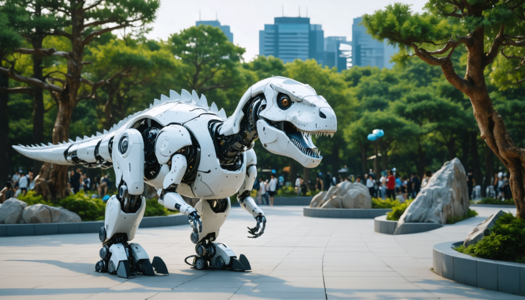 découvrez le robot révolutionnaire de chine qui peut se transformer en dinosaure, alliant technologie et innovation spectaculaire.