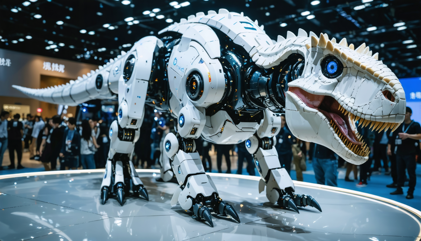 découvrez le robot révolutionnaire présenté par la chine, capable de se transformer en dinosaure, mêlant technologie avancée et créativité impressionnante.