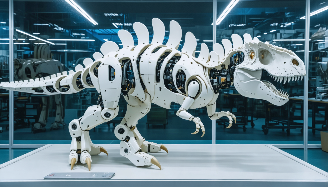 découvrez l'incroyable robot chinois capable de se transformer en dinosaure, une innovation technologique fascinante qui allie robotique avancée et créativité inspirée des créatures préhistoriques.