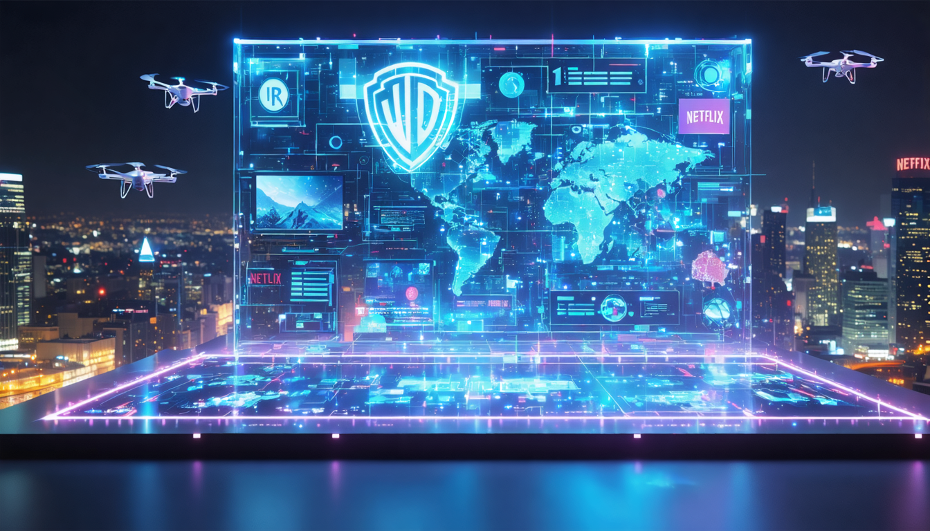 entdecken Sie die neue revolutionäre Super-Plattform angetrieben von KI, das Ergebnis der Allianz zwischen Netflix und Warner Bros, die Ihr Unterhaltungserlebnis verändert.