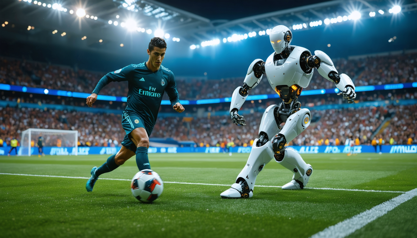 discover the captivating video where cristiano ronaldo faces a robot during a penalty shootout, with a surprising outcome that will keep you on the edge of your seat.