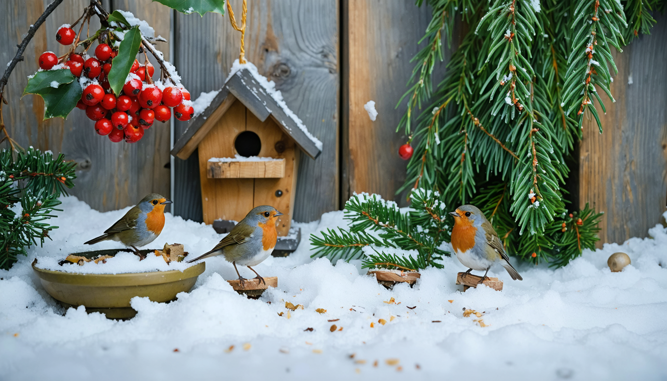 découvrez 5 conseils essentiels pour transformer votre jardin en un havre d'hiver accueillant pour les rouge-gorges et profiter de leur présence toute la saison froide.