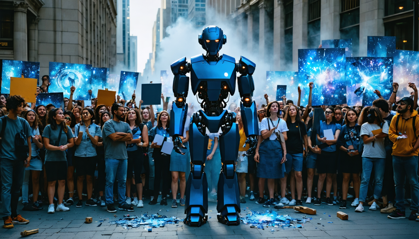 temukan bagaimana perkembangan kecerdasan buatan menimbulkan kekhawatiran yang semakin besar di antara ratusan artis, yang khawatir akan ancaman AI terhadap kreasi seni.