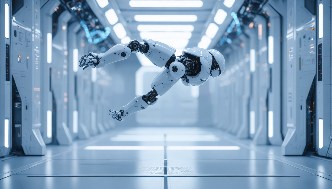 découvrez l'incroyable tentative de salto arrière d'atlas, le robot humanoïde, face à un imprévu surprenant qui met à l'épreuve ses capacités.