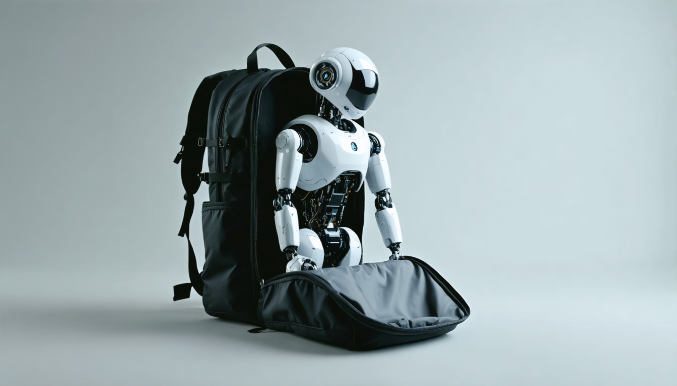 découvrez la vidéo d'agibot présentant un robot humanoïde ultra-compact, facilement transportable dans un simple sac à dos, alliant technologie avancée et mobilité optimale.