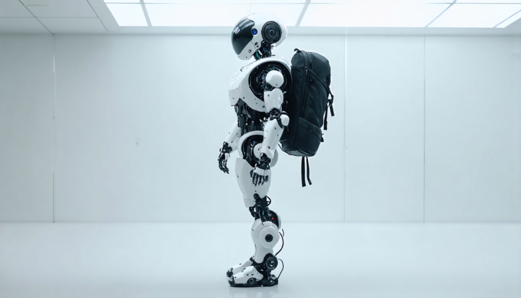 découvrez la vidéo d'agibot présentant son robot humanoïde ultra-compact, ingénieusement logé dans un simple sac à dos, alliant innovation et mobilité.