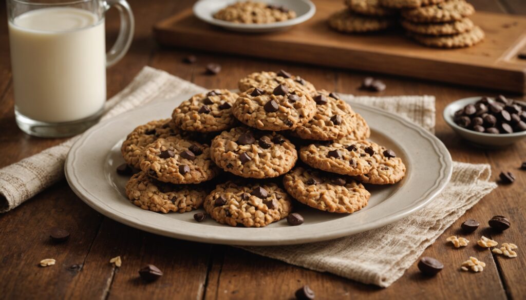 Biscuits légers aux flocons d’avoine, raisins et chocolat : une gourmandise à tester dès ce soir