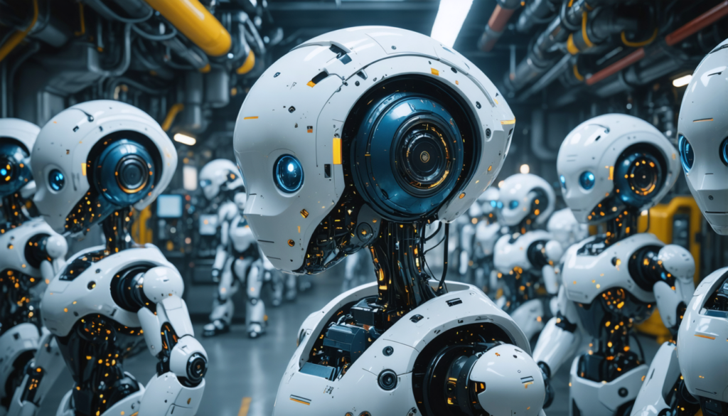 découvrez humanoid, l’intelligence artificielle révolutionnaire qui contrôle et coordonne une flotte complète de robots pour des performances optimales et une efficacité sans précédent.