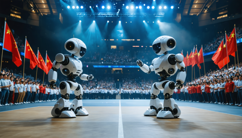 découvrez la première ligue de combats de robots inaugurée en chine. préparez-vous à vivre l'affrontement spectaculaire entre machines dans ce nouvel événement inédit.