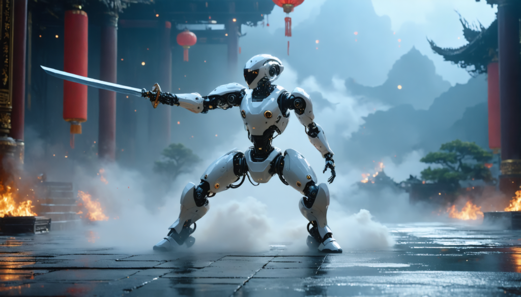 Quand la Chine équipe un robot d’une épée : faut-il redouter une nouvelle ère technologique ?