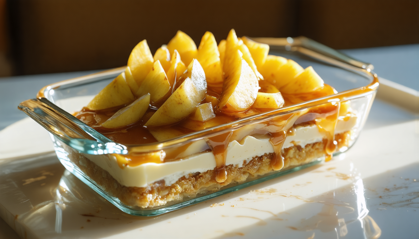 découvrez la recette gourmande du tiramisu au caramel beurre salé et pommes poêlées, pour une explosion de saveurs fondantes et délicieusement sucrées.