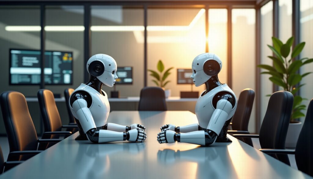 Video: percakapan pertama antara dua robot humanoid terungkap