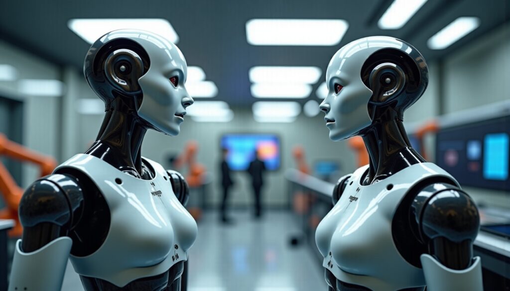 वीडियो : दो ह्यूमनॉइड रोबोट्स के बीच पहली बातचीत का खुलासा