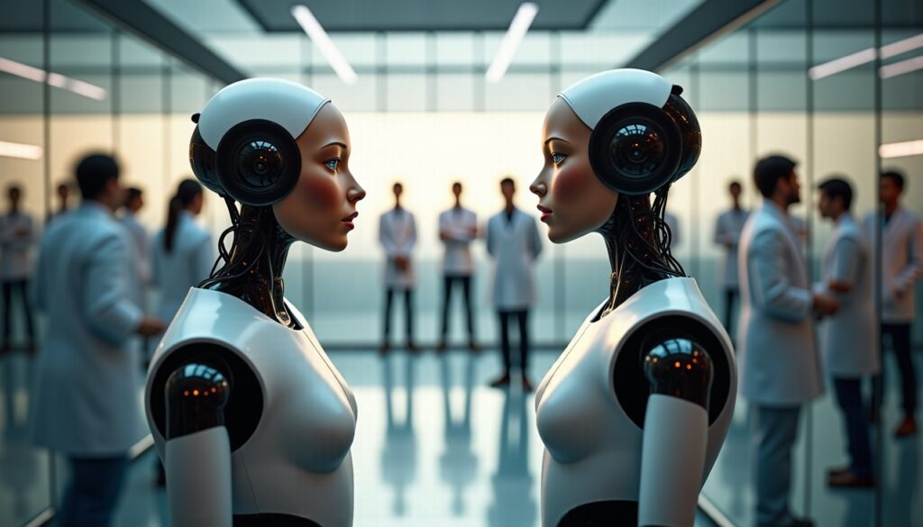 Video: the very first conversation between two humanoid robots unveiled