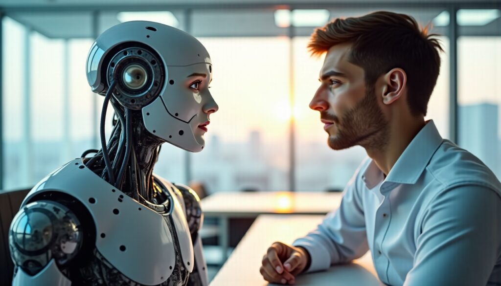 Video: la primissima conversazione tra due robot umanoidi svelata