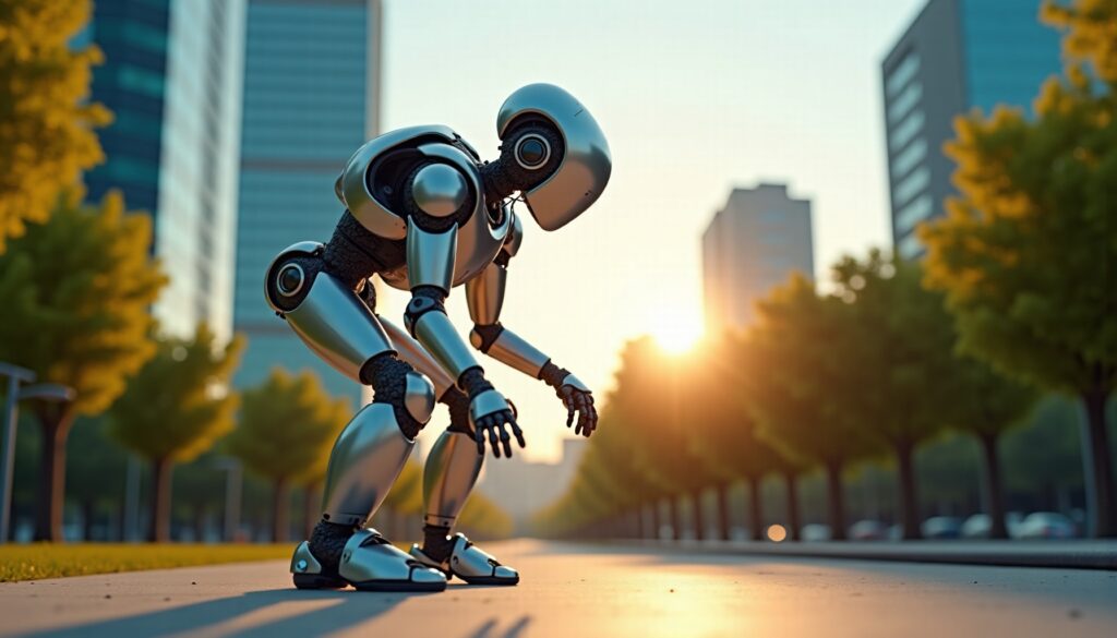 Als Atlas, der humanoide Roboter, einen Rückwärtssalto versucht und auf eine unerwartete Schwierigkeit stößt