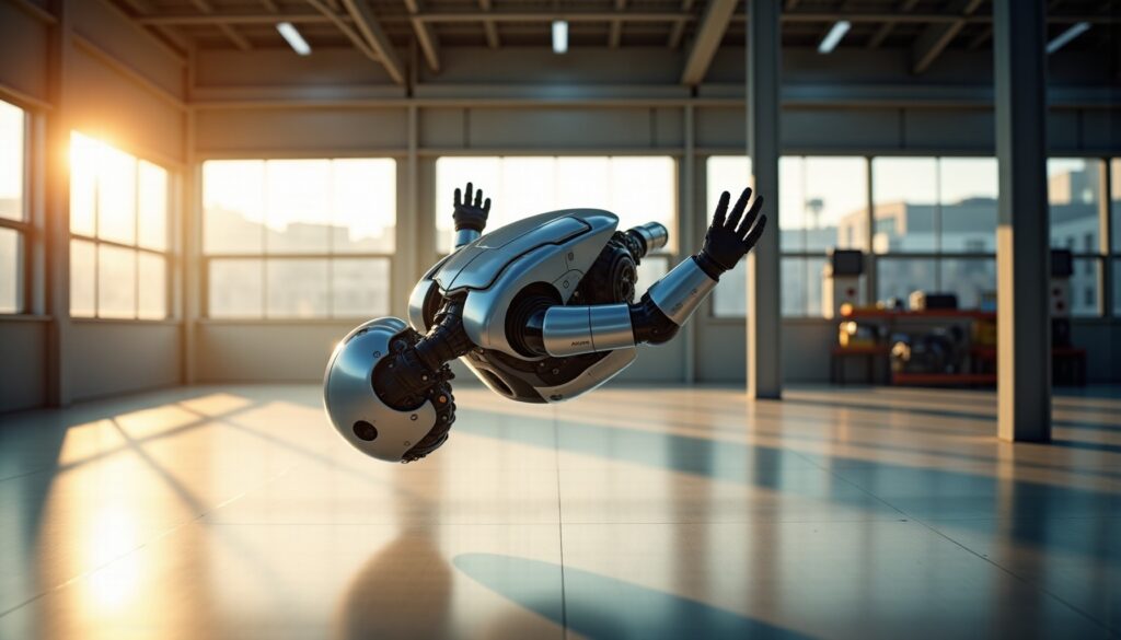 Gdy Atlas, humanoidalny robot, próbuje salto w tył i napotyka niespodziewaną przeszkodę