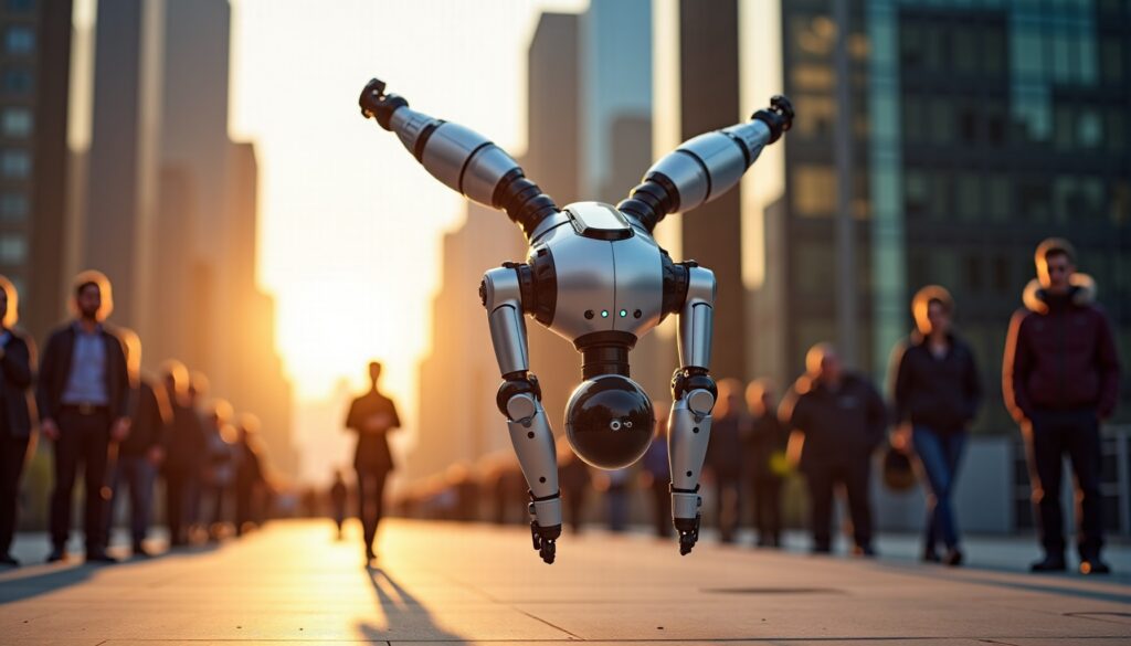 Cuando Atlas, el robot humanoide, intenta un salto mortal hacia atrás y se encuentra con un imprevisto