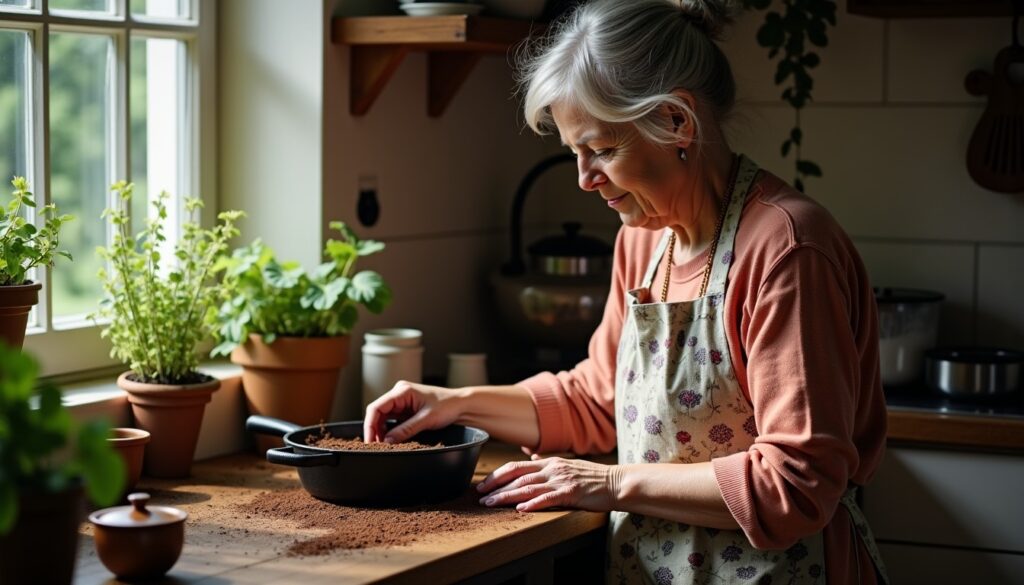 Le secret de nos grands-mères : comment le marc de café redonne vie à vos poêles