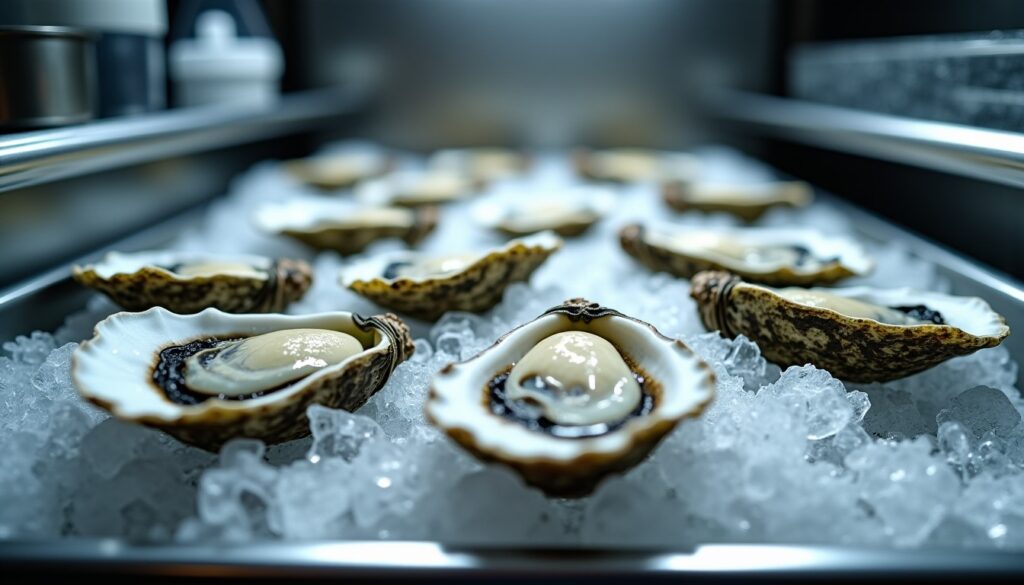 Should oysters always be kept in the refrigerator to preserve their freshness?