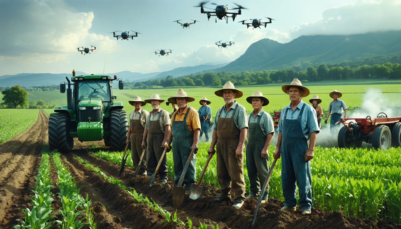 découvrez comment ces agriculteurs luttent avec détermination pour protéger leurs terres face à l'expansion de l'intelligence artificielle.