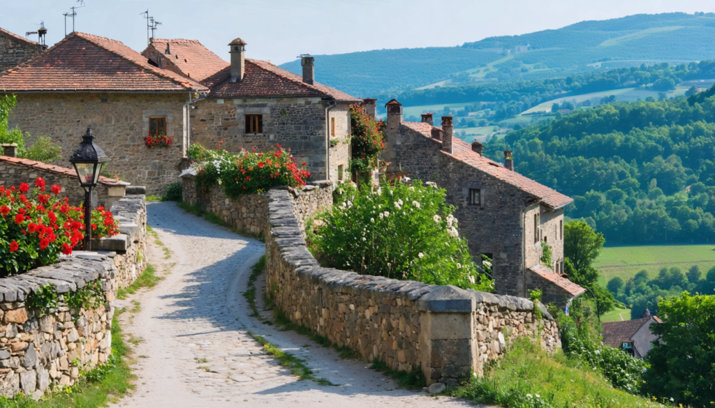 explorez ce village perché d'auvergne, élu parmi les plus beaux villages de france, et laissez-vous séduire par son charme authentique, ses paysages pittoresques et son riche patrimoine.