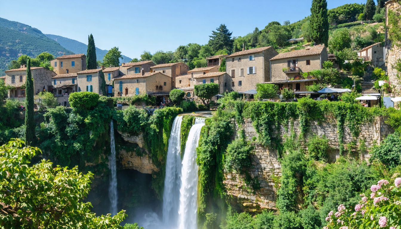 discover the most beautiful village of var, where a majestic waterfall flows in the heart of the village, offering an exceptional natural setting and an authentic atmosphere.