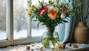 Le secret hivernal de ma fleuriste : l’astuce du bouchon en liège pour protéger vos fleurs du jaunissement