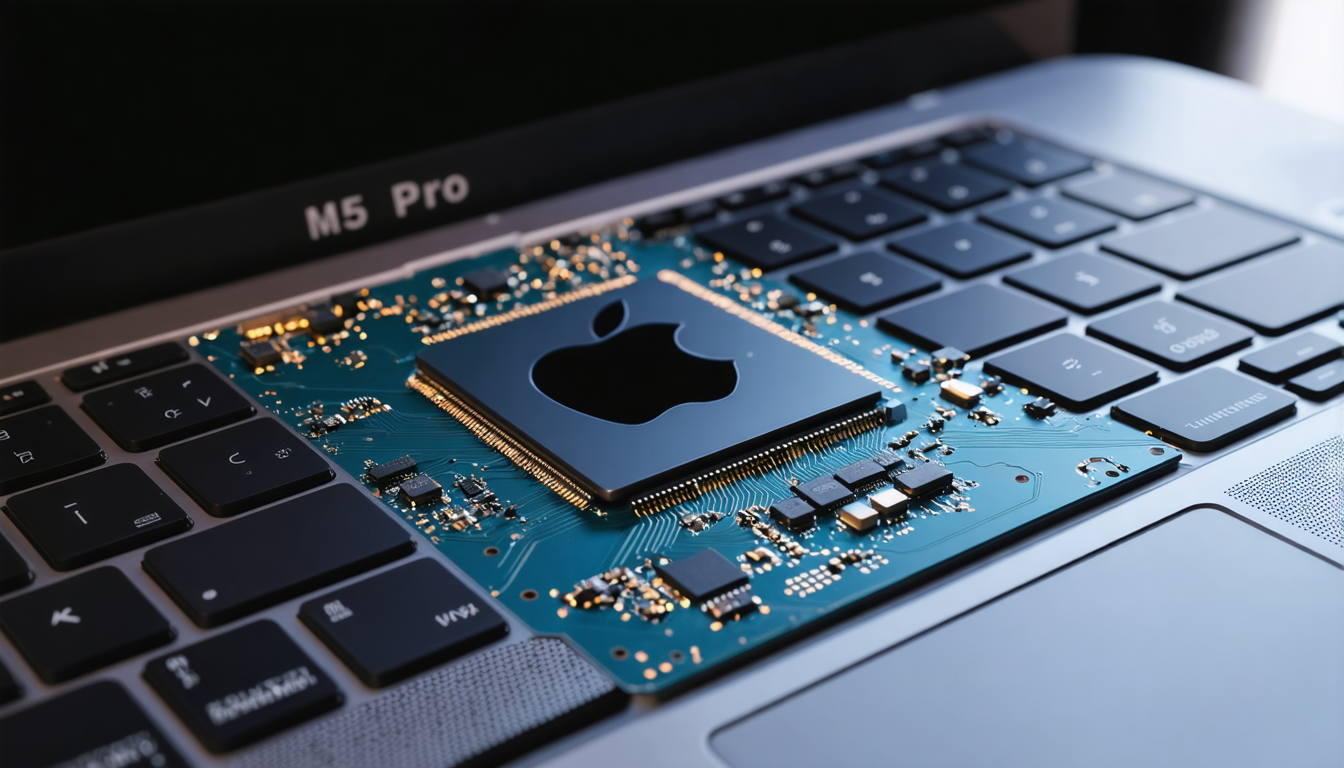 discover the macbook pro with the m5 pro chip, a new benchmark combining exceptional power and optimal performance for professionals and creatives.