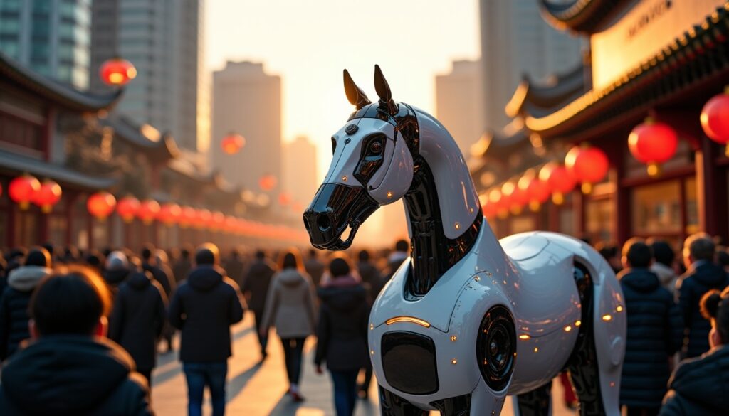 Révolution en Chine : présentation du tout premier cheval robot