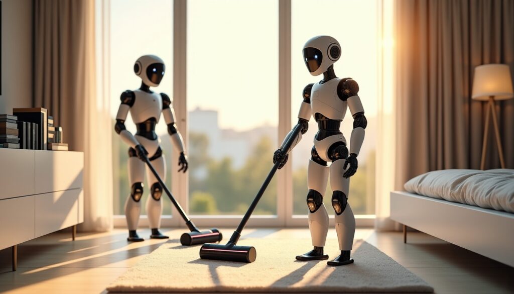Vidéo : Quand deux robots de Figure AI unissent leurs forces pour nettoyer une chambre en toute autonomie
