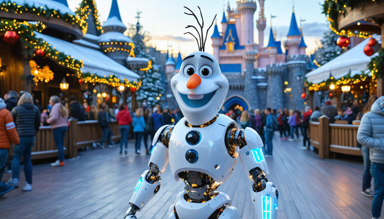 discover olaf, the revolutionary ai robot from disneyland paris, animated thanks to steam deck technology for a unique and immersive experience.