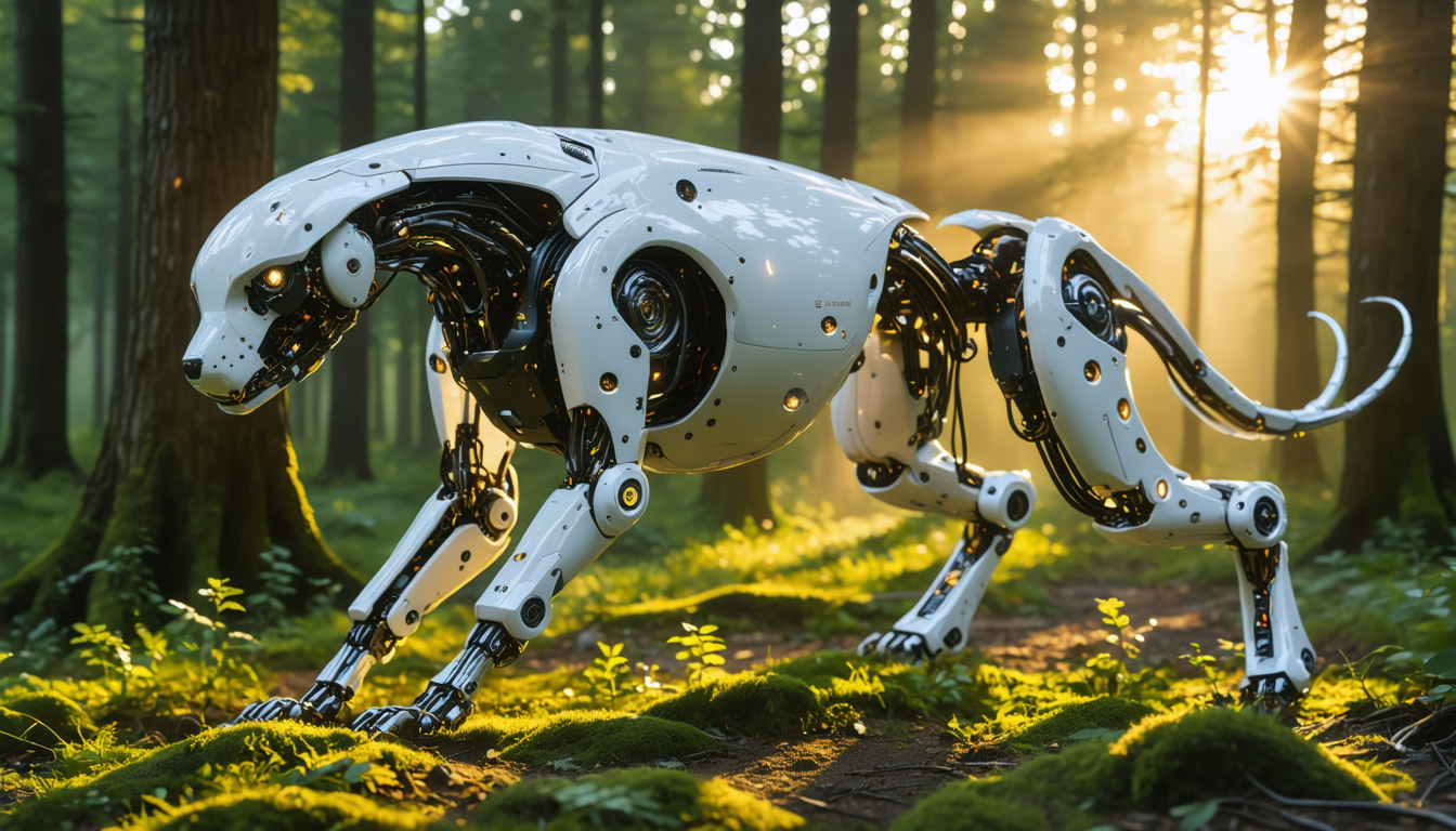 découvrez comment un robot quadrupède intelligent utilise l'ia pour imiter la souplesse naturelle et les mouvements fluides des animaux sauvages, révolutionnant la robotique.