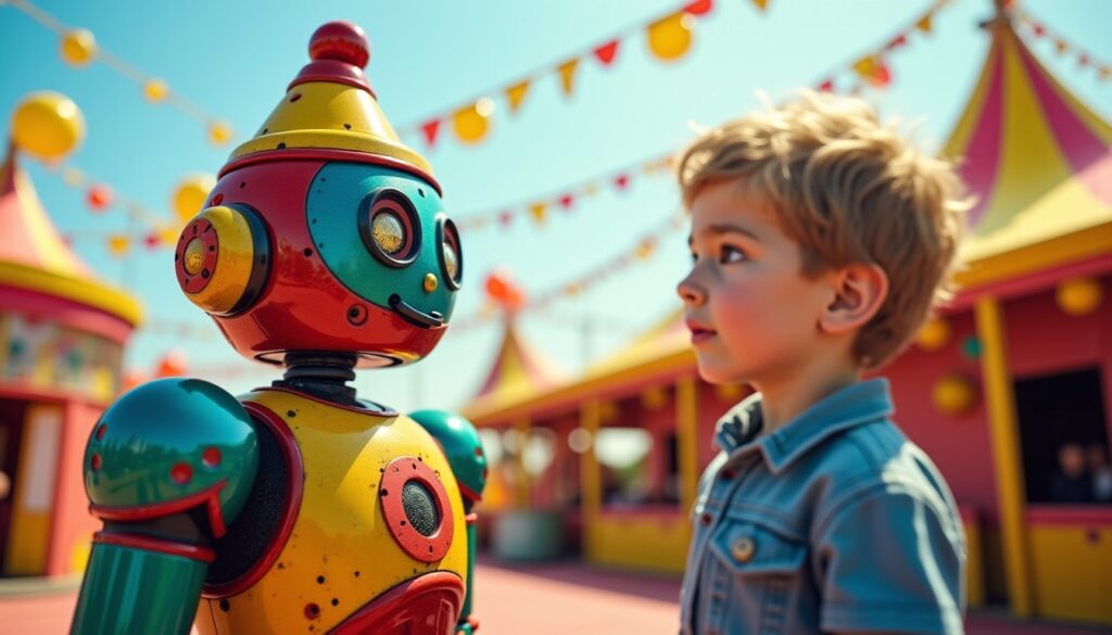Vídeo: un robot payaso sorprende dando una patada a un niño durante una demostración