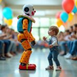 Vidéo : un robot clown surprend en donnant un coup de pied à un enfant lors d’une démonstration