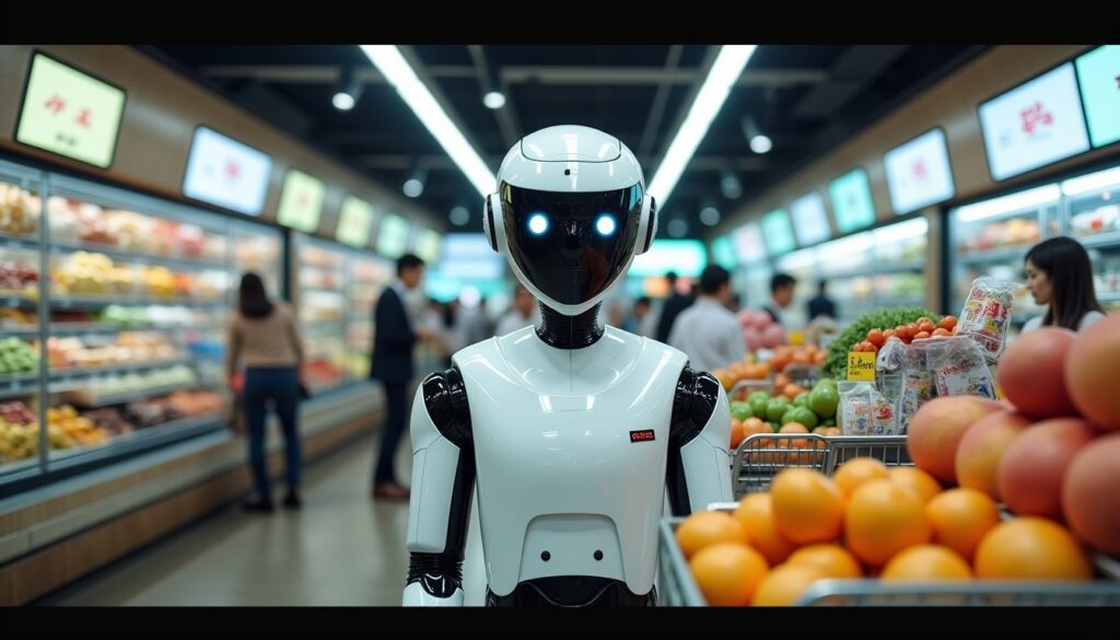 A Hong Kong, un minimarket innovativo con robot umanoidi al 100% prende vita