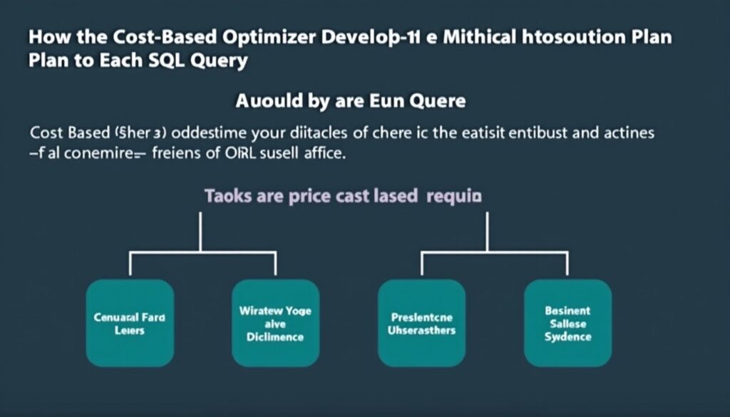 How the Cost Based Optimizer Develops the Optimal Execution Plan for Each SQL Query
